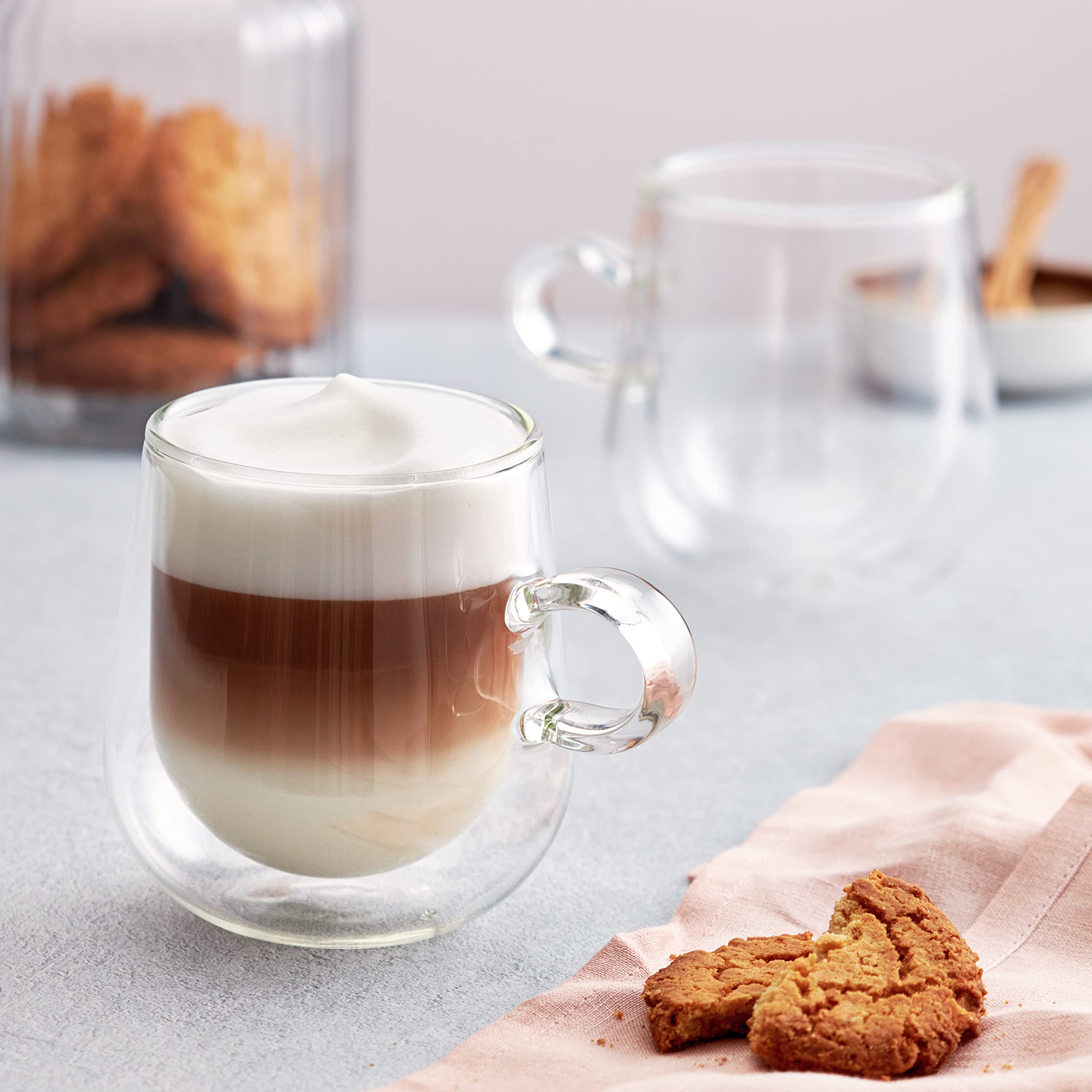 Amazon.com: Judge Duo Latte JDG37 Set of 2 Double Walled Glass